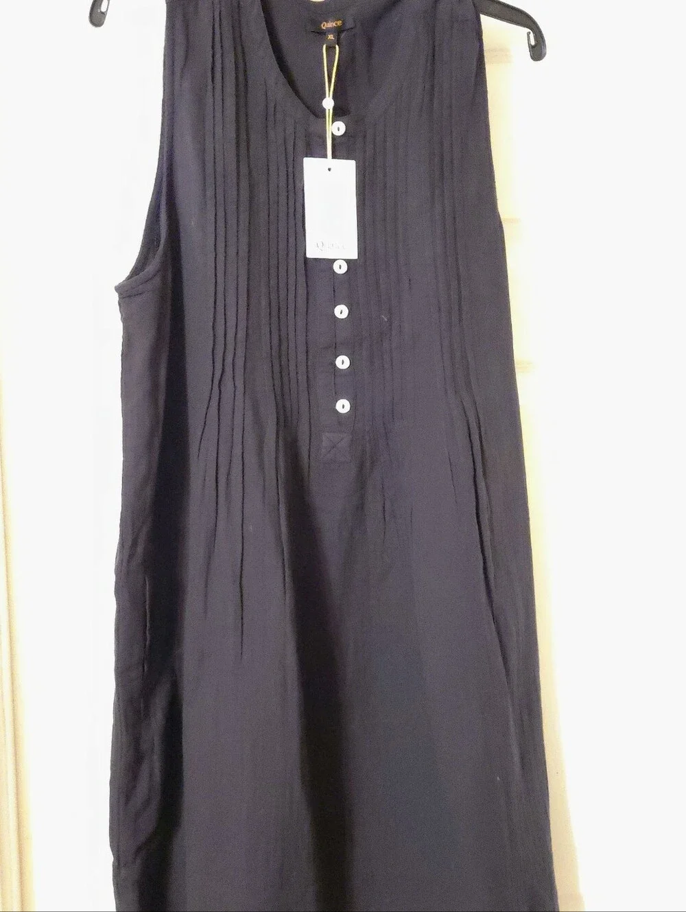 NWT Quince 100% European Linen Sleeveless Swing Dress